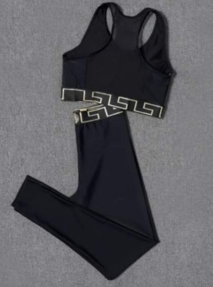 Versace Sports Bra Logo Set